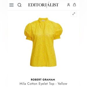 Robert Graham Mila Cotton Eyelet Top NWT $248 XS Spring A102